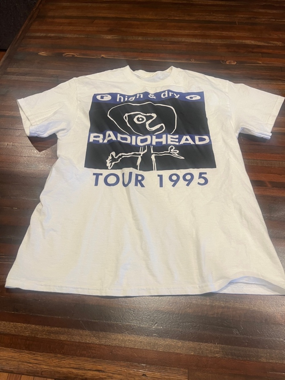 Radiohead 'High & Dry' Tour 1995 White Graphic Tee